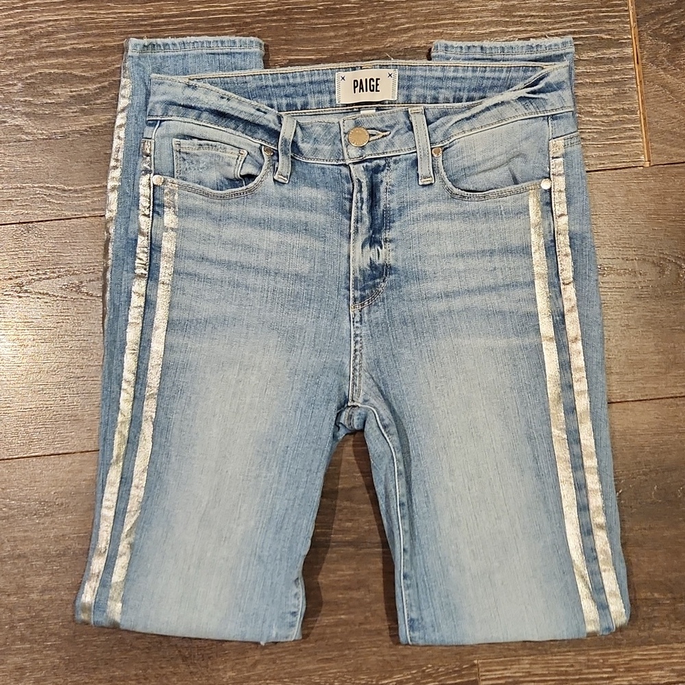 ❤ PAIGE TRANSCEND VINTAGE HIGH RISE HOXTON ANKLE SKINNY JEANS, 2 (26) - Picture 6 of 10